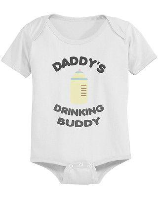 Daddy's Drinking Buddy Adorable Baby Bodysuit