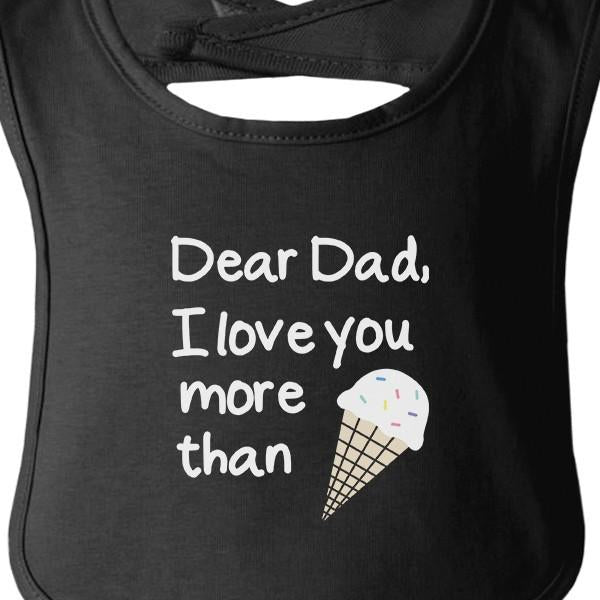 Sweet Dad's Ice Cream Baby Bib